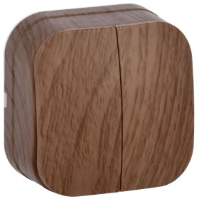 IEK GLORY ВС20-2-0-ХД Выключ. 2-кл. о/у 10А GLORY дуб