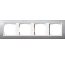 Gira EV Алюминий/бел Рамка 4-ая