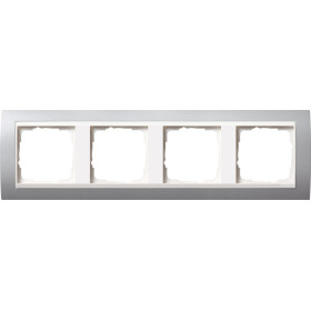 Gira EV Алюминий/бел Рамка 4-ая