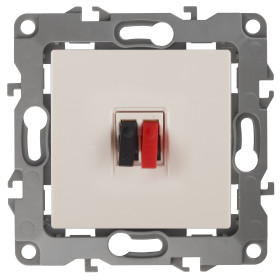 ЭРА Розетка Серия 12 12-3111-02 аудио IP20 цвет слоновая кость