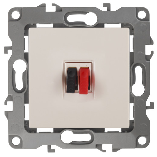 Розетка ЭРА Серия 12 12-3111-02 аудио IP20 цвет слоновая кость