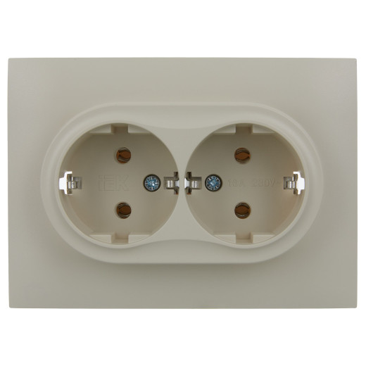 SKANDY Роз. 2-я с з/к без з/ш 16А сб. SK-R08B беж. IEK