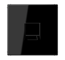 JUNG Плата (фиксация защёлкиванием) для одного модуля термопласт черный