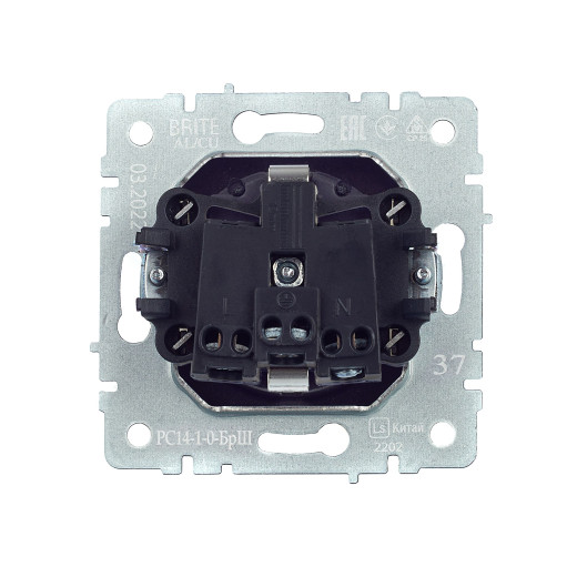 BRITE Роз. с з/к/ш 16А РС14-1-0-БрШ шамп. IEK