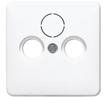 JUNG CD 500/CD plus Белая Накладка TV-FM-SAT