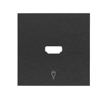 Simon 100 Черный матовый Накладка розетки HDMI