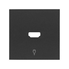 Simon 100 Черный матовый Накладка розетки HDMI
