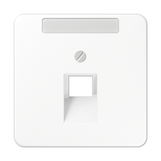 Крышка для ординарной телефонной и компютерной розетки  UAE, белая