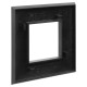 Рамка 1 пост (2 мод.), Avanti, черный матовый