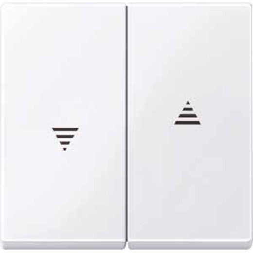 MERTEN КЛАВИША Х2 д/рольставней, АКТИВНЫЙ БЕЛЫЙ, SM