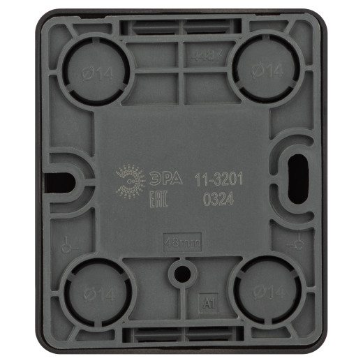 Розетка ЭРА Эксперт 11-3201-05 TV одиночная IP20 ОУ антрацит