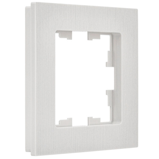 BRITE Рамка 1-мест. РУ-1-Бр бел. рифленый IEK