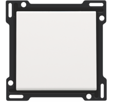 Niko Пластик Белая сталь Клавиша одинарная