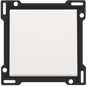 Niko Пластик Белая сталь Клавиша одинарная