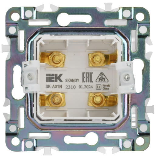 SKANDY Аудиорозетка 4-мест. SK-A01N никель IEK