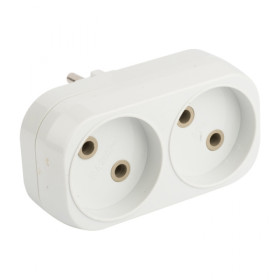 EKF PROxima Разветвитель 2 гн. б/з плоский 6А 250B.