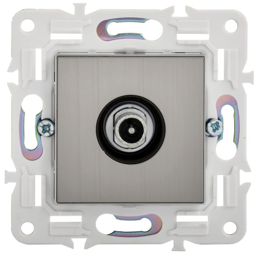 SKANDY Роз. TV проходная SK-A17N никель IEK