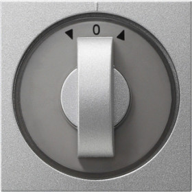 Gira S-55 Алюминий Накладка с ручкой для поворотных (в т.ч. и жалюзийных) переключателей, таймеров