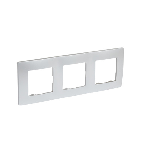 Рамка 3 поста - Legrand Etika - алюминий
