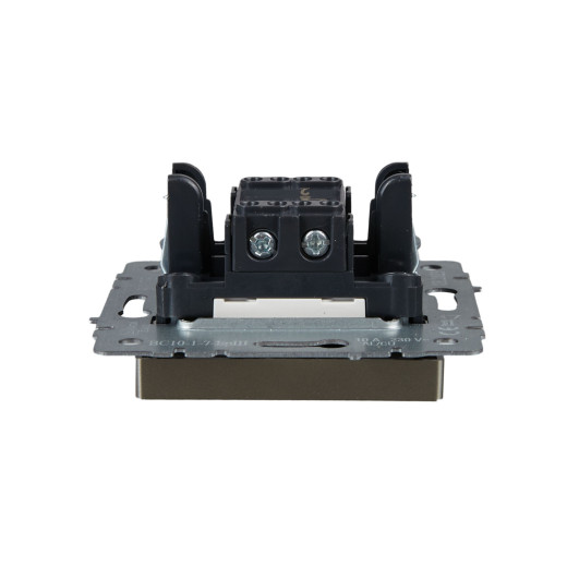 BRITE Выключ. 1-кл. прох. с инд. 10А ВС10-1-7-БрШ шамп. IEK