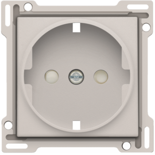 Накладка розетки с шт., с/з, серый