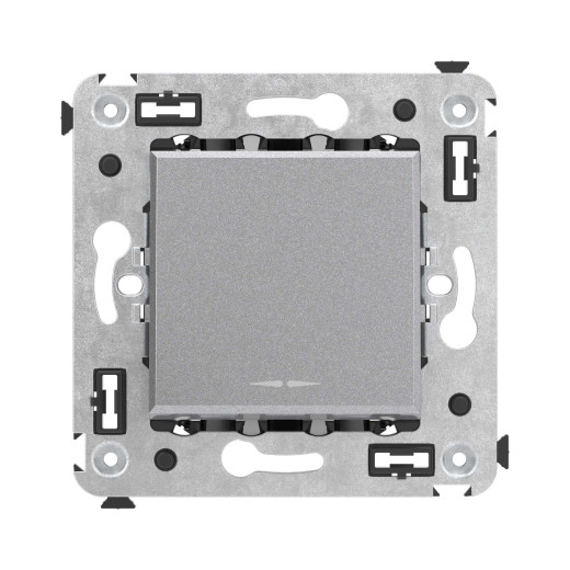 Кнопка одноклавишная в стену, Avanti, закаленная сталь