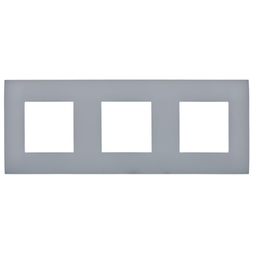 SKANDY Рамка 3-мест. SK-F03Gr сер. IEK