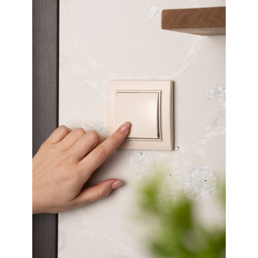 Выключатель 1-кл. СП 10А бежевый Минск EKF