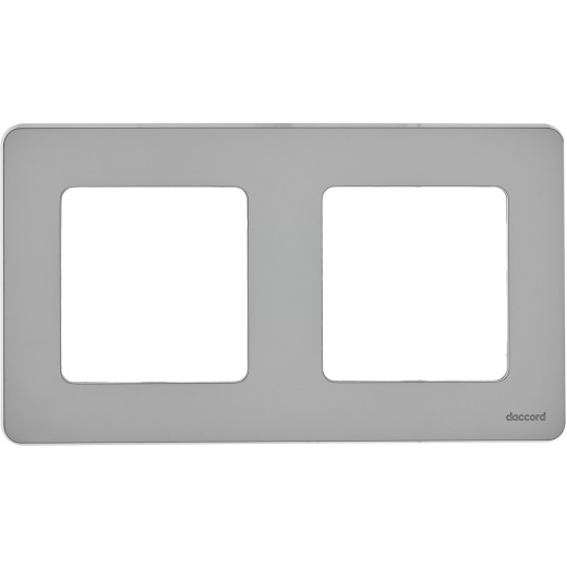 Рамка 2 поста - Legrand/Daccord Inspiria - алюминий