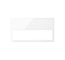 Simon 100 Белый глянец Рамка «минимум» на 2 поста