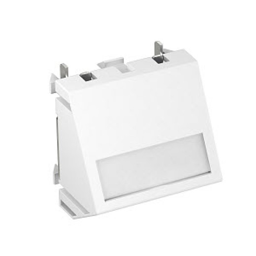 Кабельный вывод 1 модуль Modul45, 45х45 мм, цвет алюминиевый лак