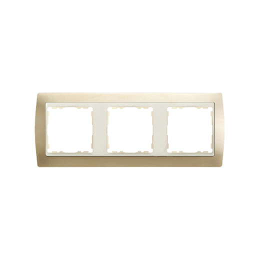 Simon 82 Шампань/Слоновая кость Рамка 3-ая