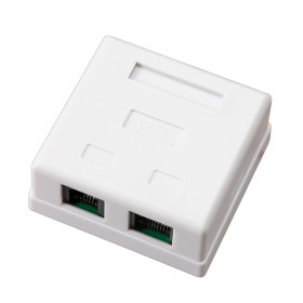 REXANT Комбинированная розетка 1-порт RJ-45 + 1 порт RJ-11, внешняя.