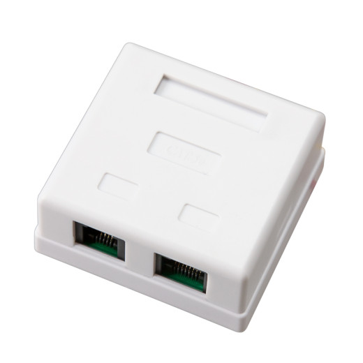 REXANT Розетка комбинированная внешняя, RJ-45-8P-8C  + RJ-11-6P-4C , UTP неэкранированная