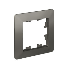 Systeme Electric AtlasDesign Air Сталь/дымчатый черный Рамка 1-ая