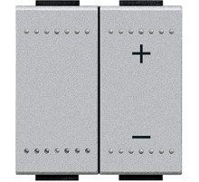 BT LL Алюминий Светорегулятор нажимной для л/н и индуктивных нагрузок, 600 Вт.