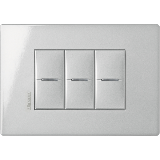 AXOLUTE Air рамка,итальянская модульность, 6 модулей, Алюминий