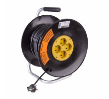 PROconnect Удлинитель силовой на катушке 4 гнезда с/з 20 м 3х1,5 мм² OPTIMA