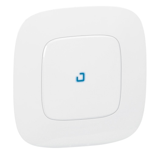 Valena ALLURE.Лицевая панель для выключателя одноклавишного с подсветкой/индикацией.Белая