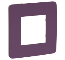Schneider Electric Unica Studio Лиловая/Бежевая Рамка 1-ная