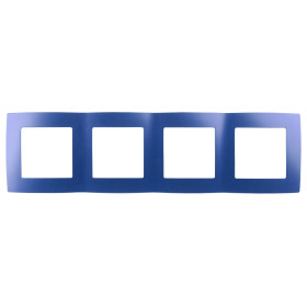ЭРА 12-5004-29 Рамка на 4 поста, Эра12, ультрамарин (10/100/2000)