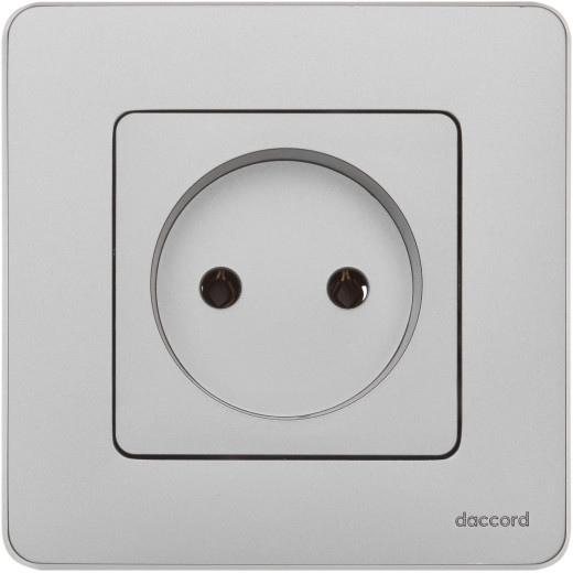 Розетка без заземления - Legrand/Daccord Inspiria - без шторок 16А 250В винтовые зажимы - алюминий