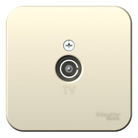 Systeme Electric Blanca наруж Молочная Розетка TV, изолир. пластина