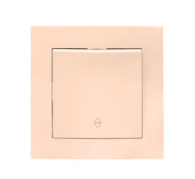 EKF PROxima Валенсия выключатель 1-кл. 10А кремовый проходной.