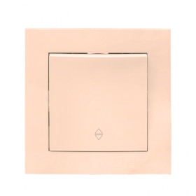 EKF PROxima Валенсия выключатель 1-кл. 10А кремовый проходной.