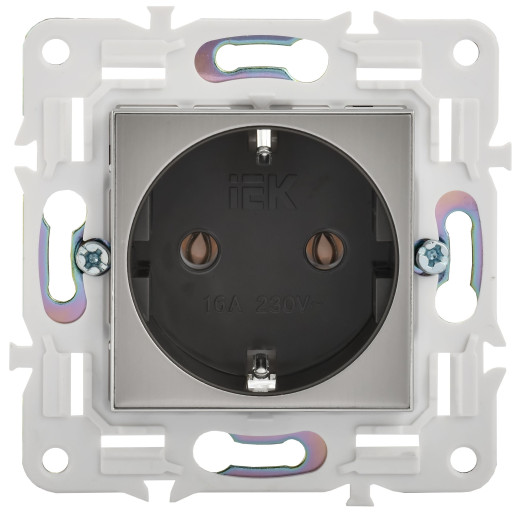 SKANDY Роз. с з/к без з/ш 16А SK-R05N никель IEK