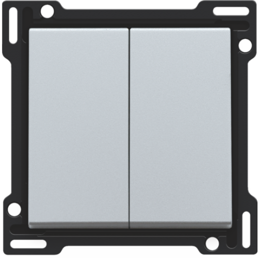 Клавиша двойная, серебро