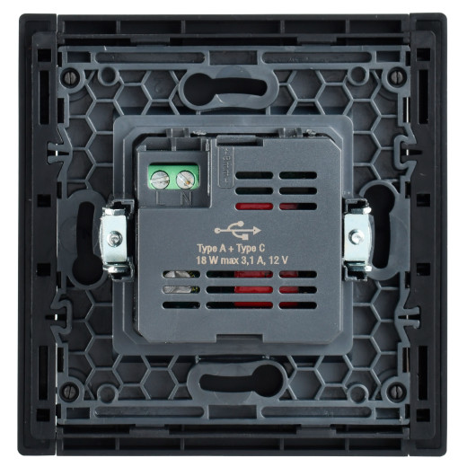 FORTE&PIANO Роз. USB A+C 18Вт FP551 ст. IEK