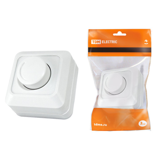 Светорегулятор поворотный RL 300 Вт IP20 белый 