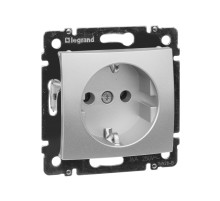 Legrand Valena Алюминий Розетка 1-ая с/з.